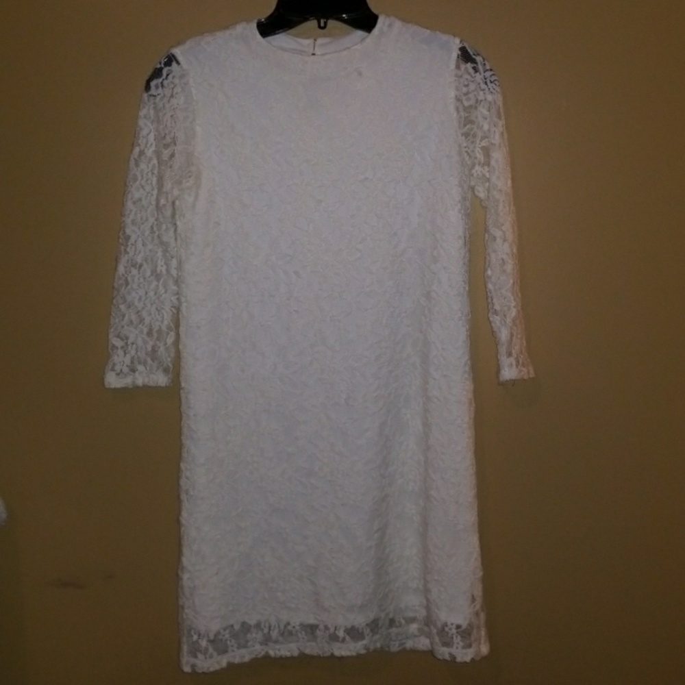 Cream lace dress